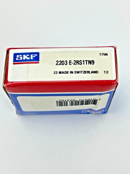 SKF 2203 E-2RS1TN9 - SELF ALIGNING BALL BEARING - 17 mm ID x 40 mm OD x 16 mm W0