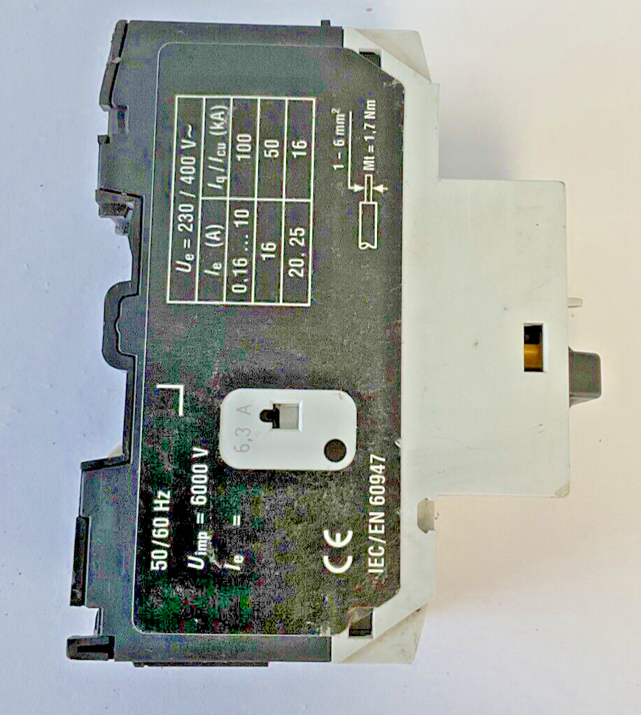 MOELLER PKZM0-6.3 CIRCUIT BREAKER SER.02 600VAC2