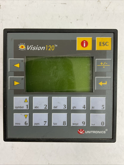 UNITRONICS V120-22-R2C GRAPHIC OPERATOR PANEL PROGRAMABLE CONTROLLER 12/24VDC1