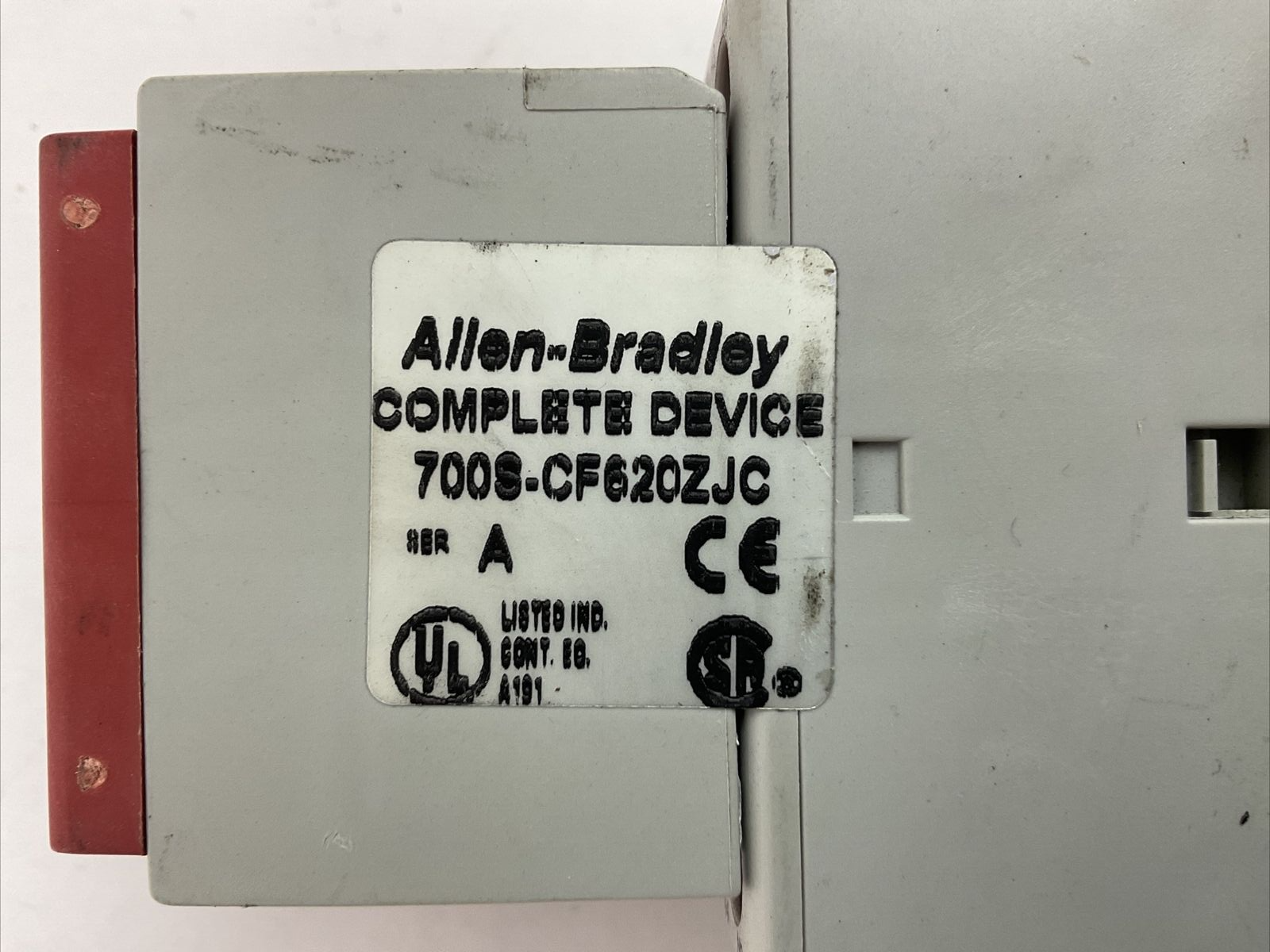 ALLEN BRADLEY 700S-CF620ZJC COIL 24VDC 700-CF310Z* 600VAC 25A SER A 100S-F SER B1