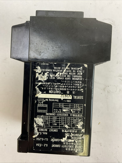 MITSUBISHI NV-ZS EARTH LEAKAGE RELAY 0.2-0.5A 100-200VAC2