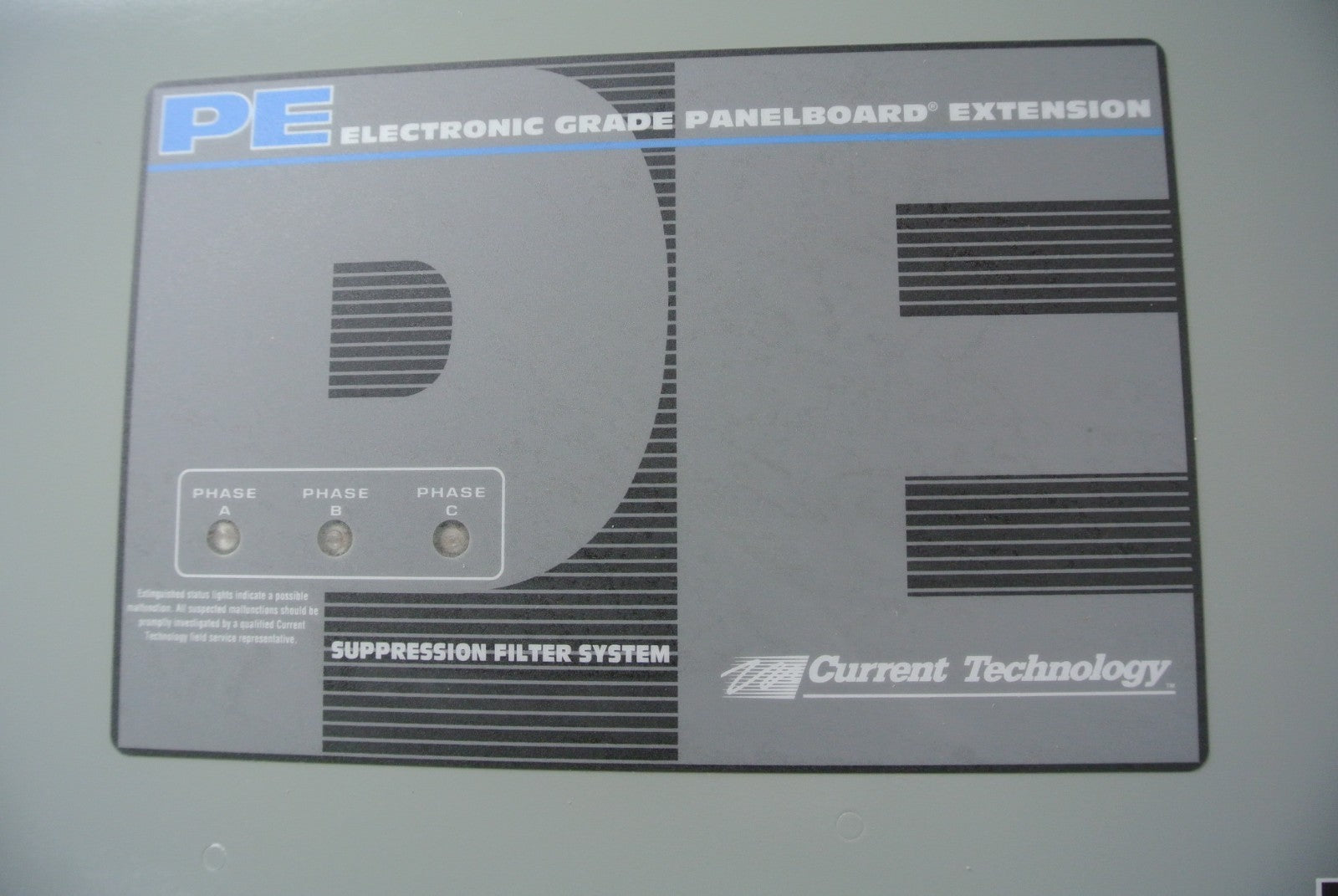 CURRENT TECHNOLOGY 900-0125-011 / EGPE80 PANELBOARD EXTENSION SUPPRESSION FILTER4