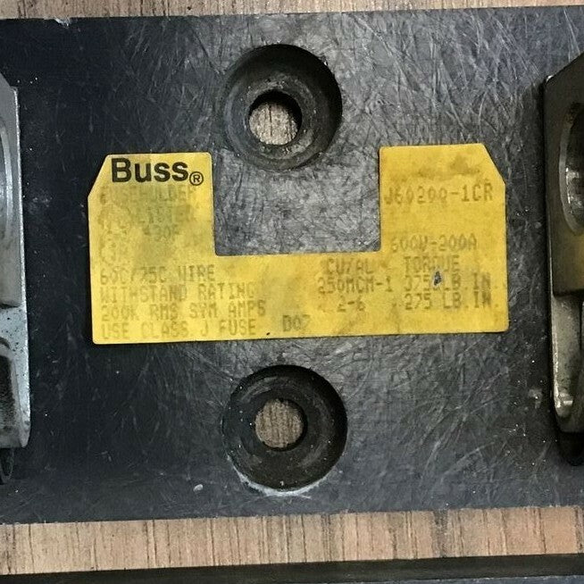 BUSS J60200-1CR FUSE HOLDER 600V-200A ***LOTOF3***3