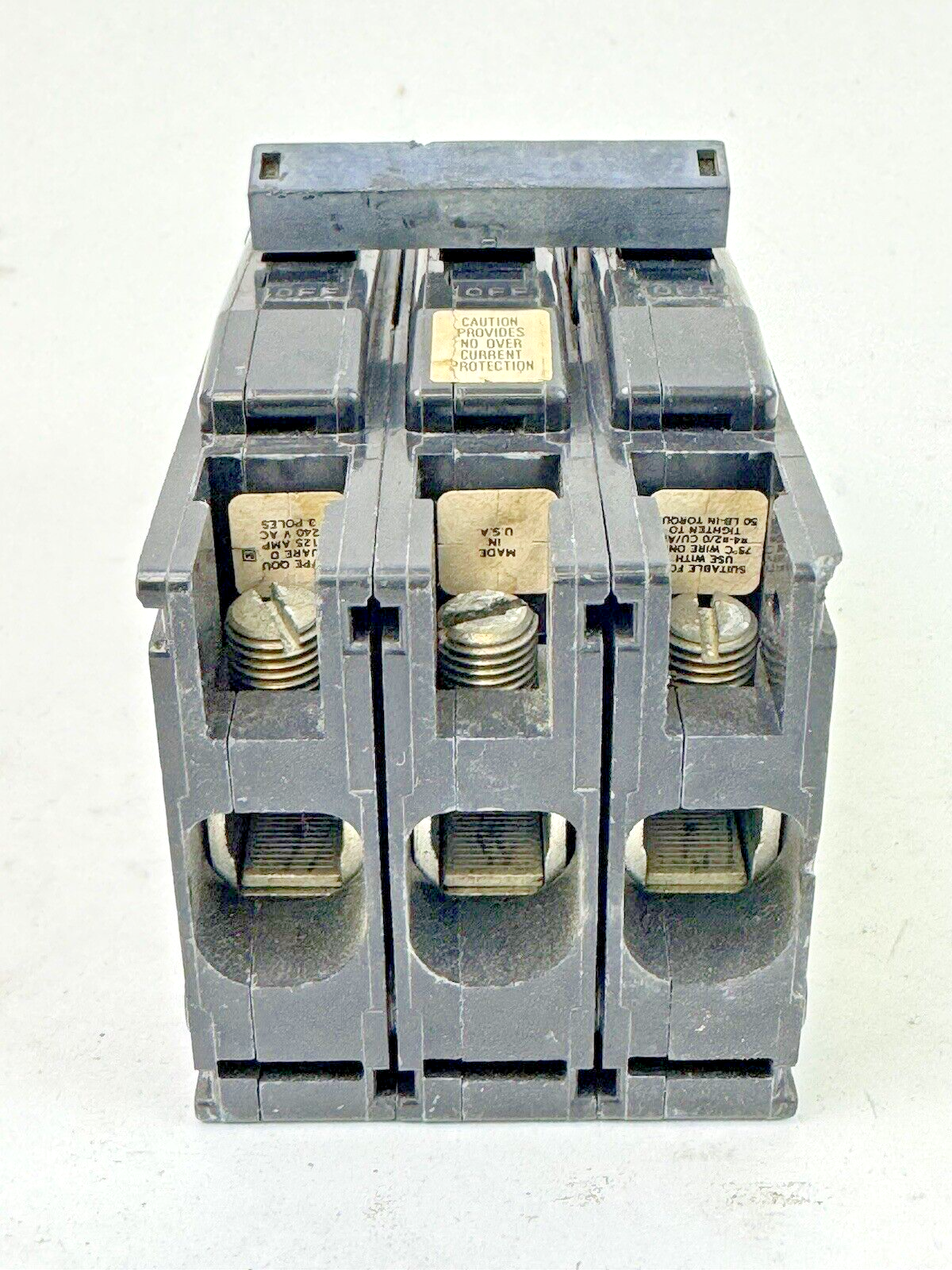 SQUARE D - QOU30001 - CIRCUIT BREAKER - 3 POLE/125 A/240 VAC/TYPE QOU **READ DES8