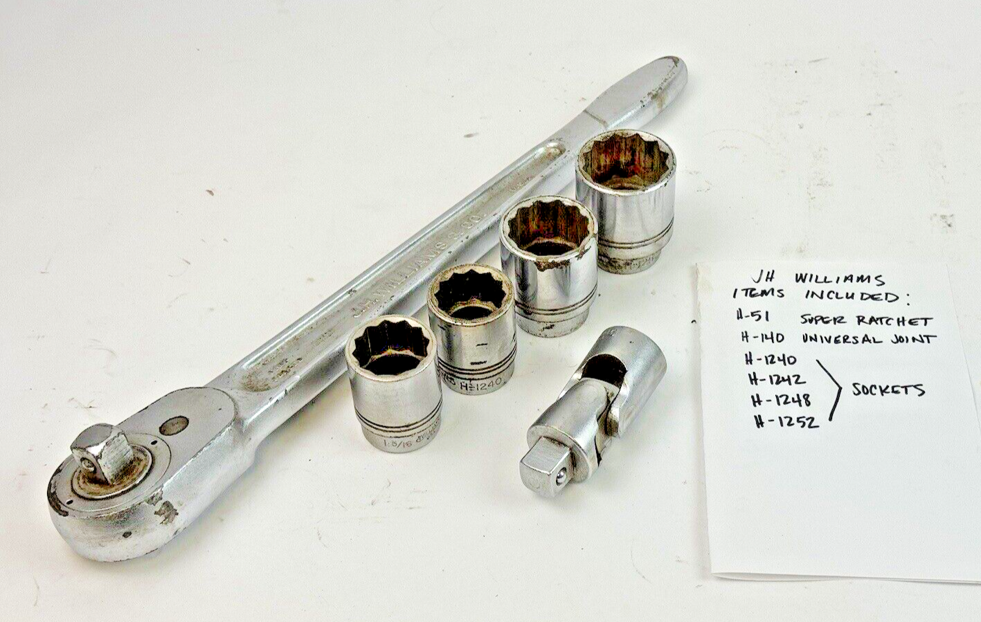 SNAP-ON / JH WILLIAMS - SOCKET SET - AMAZING PIECES - SEE FULL DESCRIPTION BELOW4