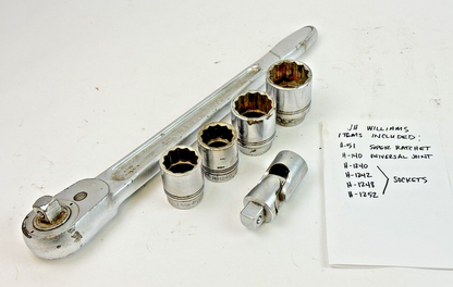 SNAP-ON / JH WILLIAMS - SOCKET SET - AMAZING PIECES - SEE FULL DESCRIPTION BELOW4