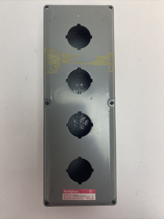 WESTINGHOUSE PB1EB4 PB1EC4 PUSHBUTTON 4 UNIT ENCLOSURE TYPE 10