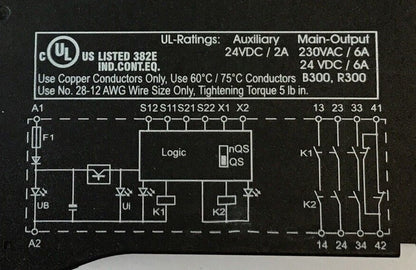SCHMERSAL SRB301MC-24V SAFETY RELAY 24VDC/VAC 2