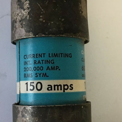GENERAL ELECTRIC GF8B150 CURRENT LIMITING FUSE 600VAC 150A CLASS J 2