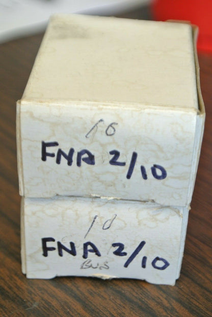 BOX of 10 / BUSS FNA-2/10 DUAL-ELEMENT MIDGET FUSE / 2/10A / 250V / NEW SURPLUS5