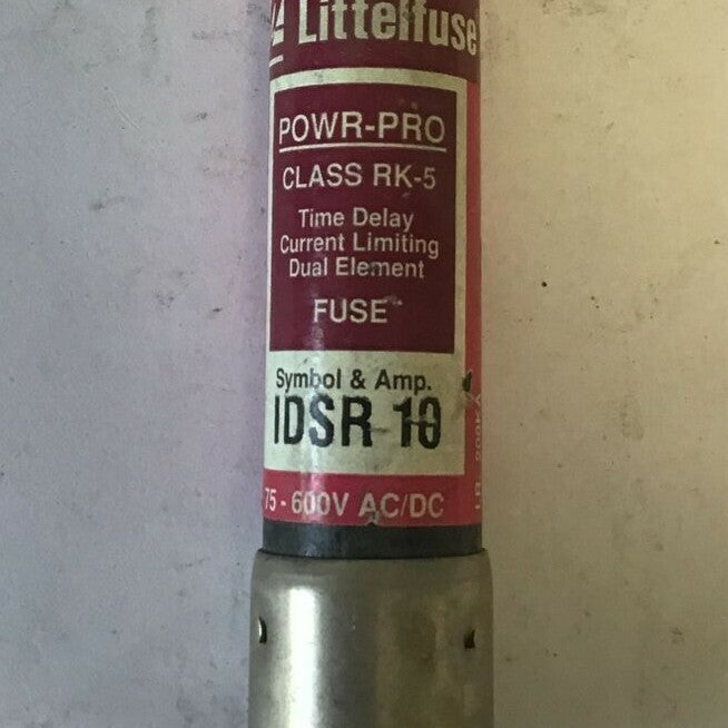 LITTELFUSE IDSR 10 FUSE POWR-PRO RK5 10A 600VAC TIME DELAY  ***LOTOF2***2
