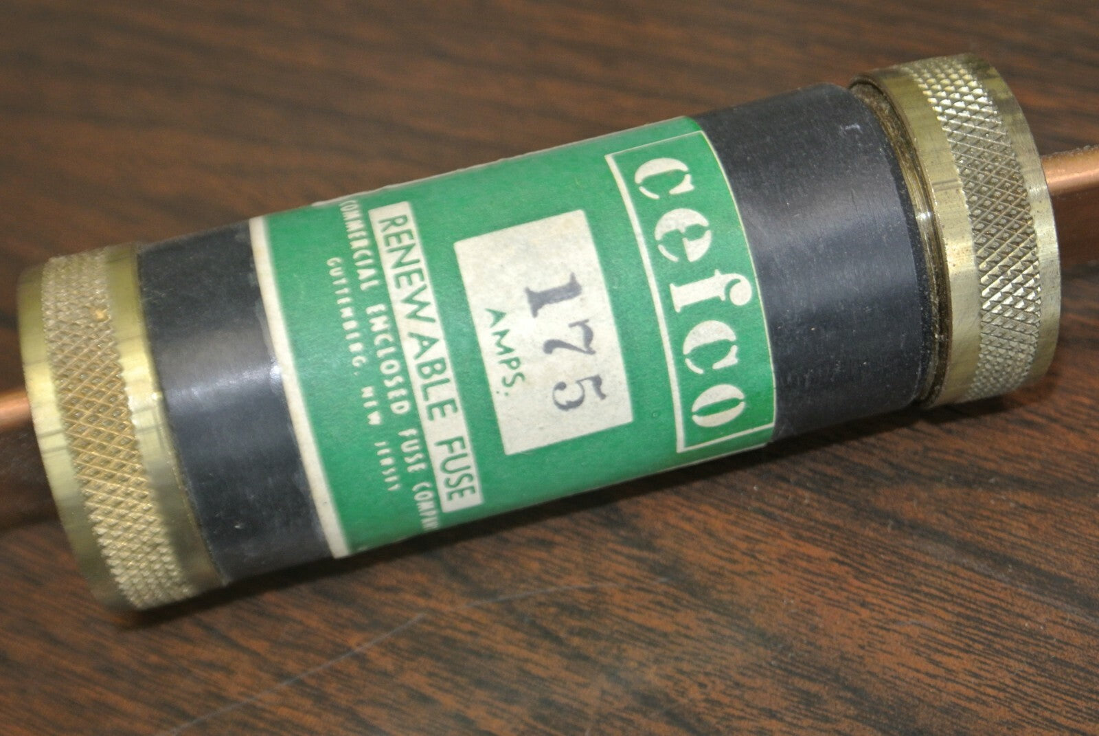 CEFCO R175 TIME LAG RENEWABLE FUSE / 250V / 175A / NEW SURPLUS2