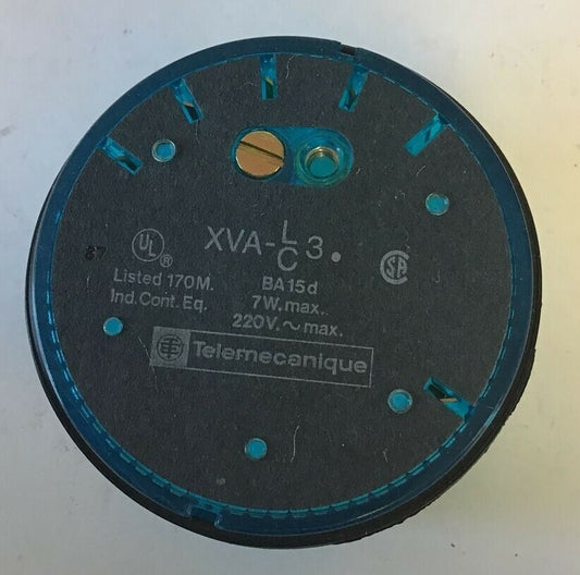 TELEMECANIQUE XVA-LC3 INDICATING BEACON COVER BLUE 7W 220VAC 0