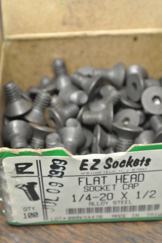 1/4-20 x 1/2 FHSC / 1/4-20 x 1/2 BHSC / 1/4-20 x 3/4 FHSC SCREWS / NEW SURPLUS0