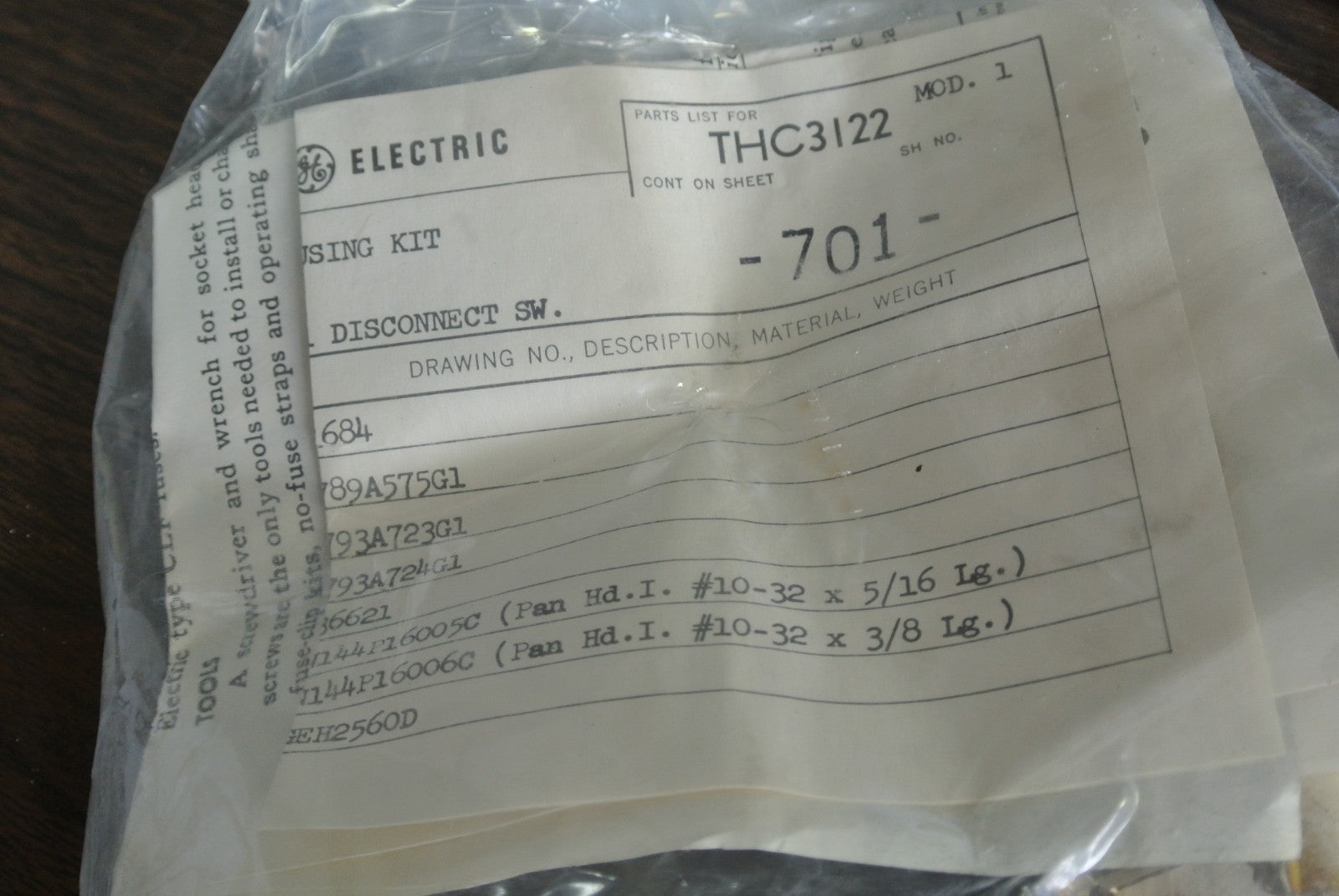 GE / GENERAL ELECTRIC CR108X111C FUSE CLIP KIT - 60A, 250V for NEC - NEW SURPLUS3