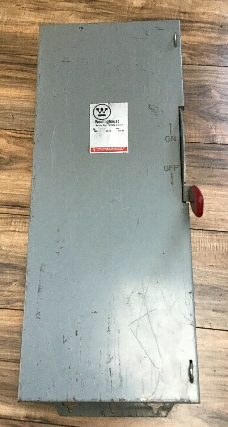 WESTINGHOUSE HUN323 SAFETY SWITCH 100A 240VAC TYPE1 ENCLOSURE-INDOOR0