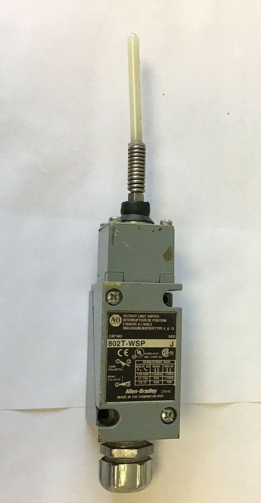 ALLEN BRADLEY 802T-WSP OILTIGHT LIMIT SWITCH  SER.J  0