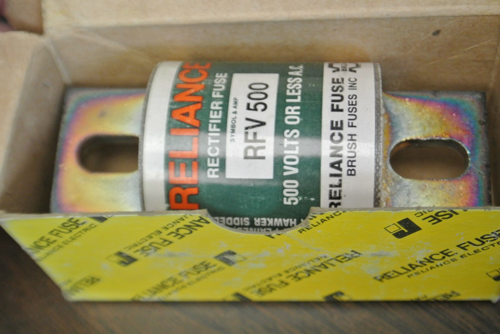 RELIANCE RFV500 RECTIFIER / SEMICONDUCTOR FUSE / 500A / 500V / NEW SURPLUS2