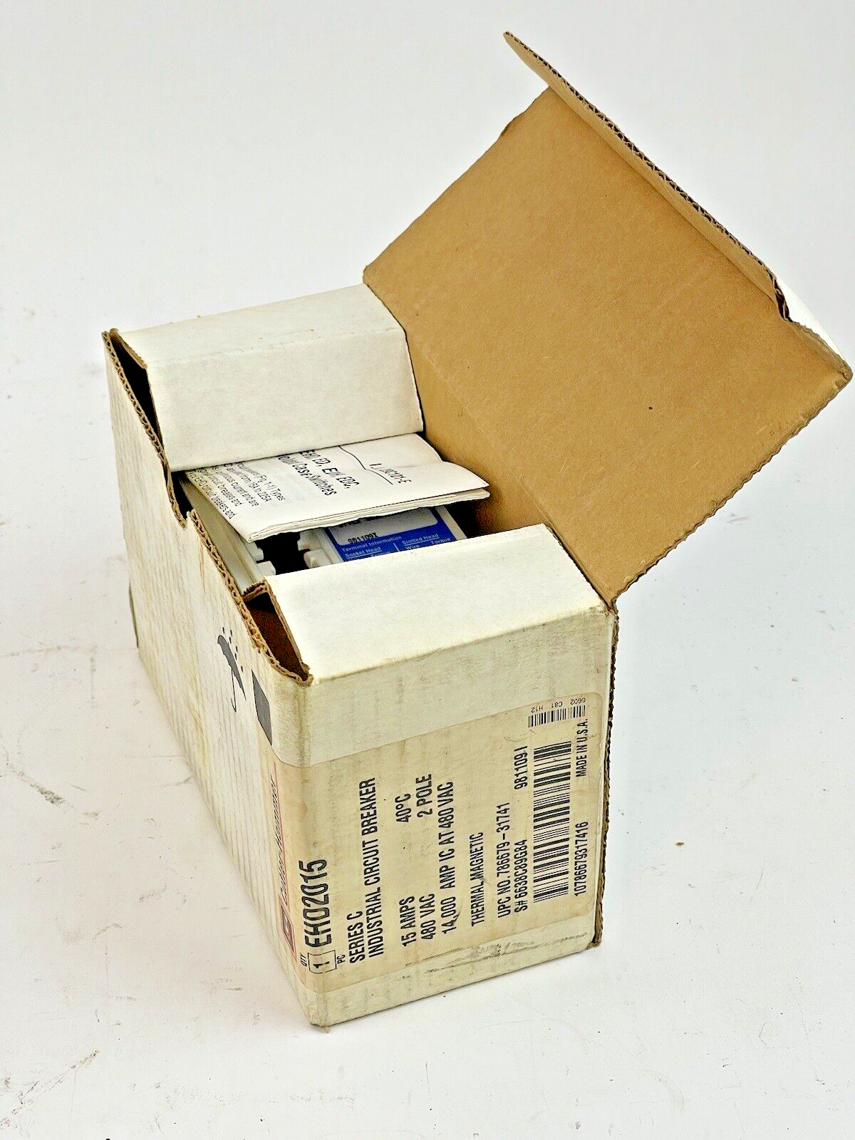 CUTLER HAMMER - WESTINGHOUSE - EHD2015 -  CIRCUIT BREAKER - 15A/2 POLE/480 VAC1