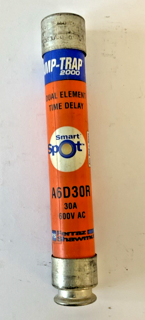 FERRAZ SHAWMUT A6D30R AMP-TRAP 2000 FUSES 30A 600VAC ***LOTOF3***1