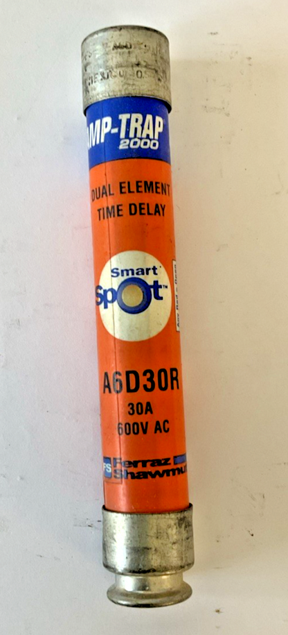 FERRAZ SHAWMUT A6D30R AMP-TRAP 2000 FUSES 30A 600VAC ***LOTOF3***1