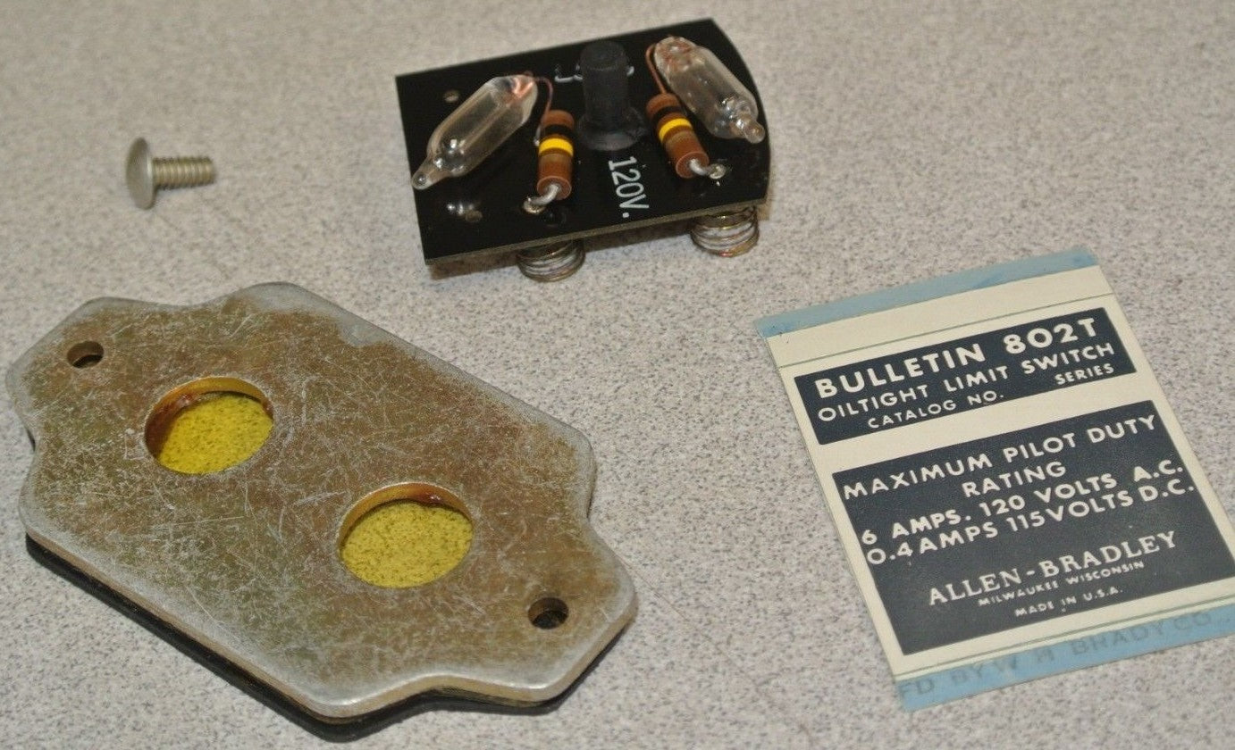 ALLEN-BRADLEY 802T-N1 LAMP & COVER KIT for STANDARD SWITCH UNIT / NEW SURPLUS0