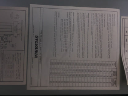 SYLVANIA T18AB31603-T46L A.C. MAGNETIC COMBINATION STARTER 30A 600V COIL 110-1205