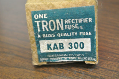 BUSSMANN / TRON KAB300 RECTIFIER FUSE / 300A / 250V / NEW SURPLUS in BOX5