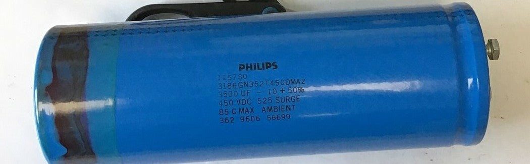 PHILIPS 3186GN352T450DMA2 CAPACITOR 115730 3500UF 450VDC 525 SURGE 0