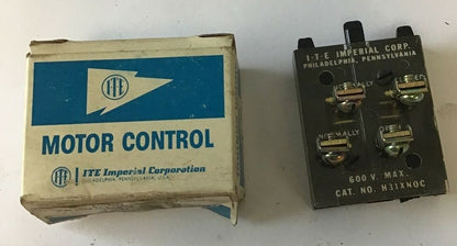 ITE H31XNOC CONTACT BLOCK 600V 0