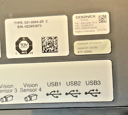 COGNEX VISION VIEW 700 825-0240-1R C DISPLAY PANEL 24VDC4