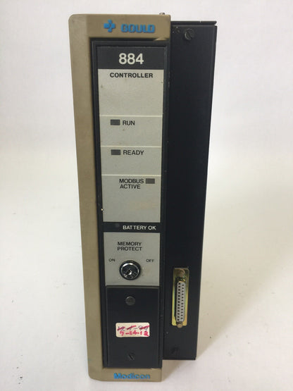 GOULD MODICON AS-884A-101 PROGRAMMABLE CONTROLLER MISSING KEY0