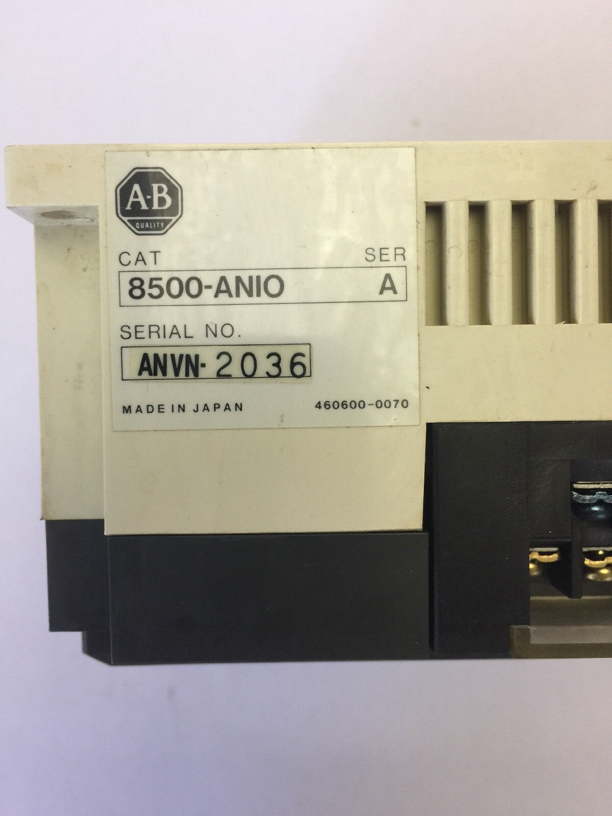 ALLEN BRADLEY 8500-ANIO ANALOG I/O MODULE SER A 1