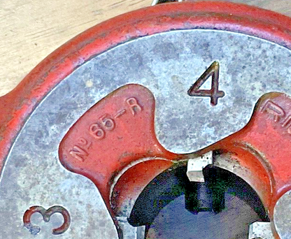 RIDGID 65-R  PIPE THREADER RECEDING PADDLE DIE HEAD 1"-2" W/ HANDLE5