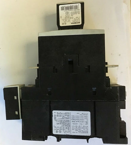 SIEMENS 3RT1044-1 QB44-3MAO CONTACTOR W/3RH1921-1HA22-3AA1,3RH1924-1GP117