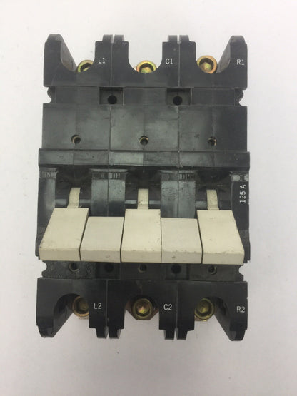 HEINEMANN GJ3-C2C3C2-A CIRCUIT BREAKER 125AMP 240V 3POLE 400HZ 2TD GJ3-Z14-10