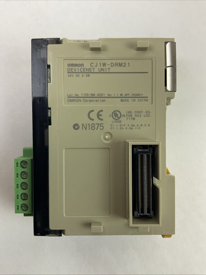 OMRON CJ1W-DRM21 DEVICENET UNIT1