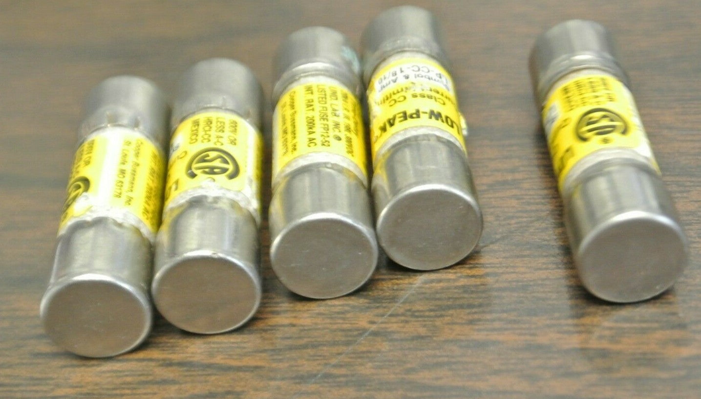 LOT of 15 / COOPER-BUSSMANN CLASS CC FUSES / 8 SIZES (see below) / NEW SURPLUS2