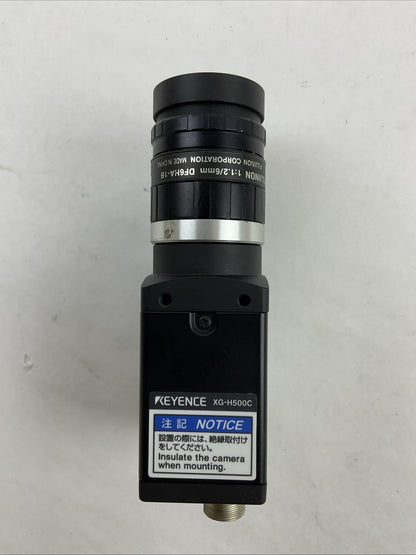 KEYENCE XG-H500C 11x 5MEGA COLOR INDUSTRIAL CAMERA DF6HA-1B CAMERA LENS0