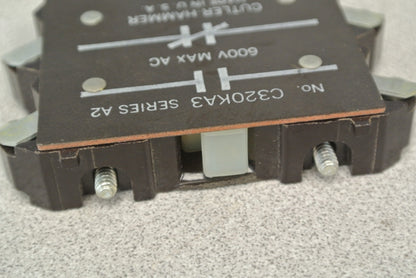 CUTLER-HAMMER C320KA3 AUXILIARY CONTACT / N.O., N.C. / SIZE 1 / 600VAC7