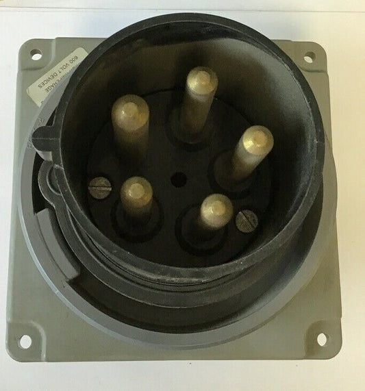 HUBBELL 5100B5W  PIN & SLEEVE RECEPTACLE PLUG 100A 600VAC 3 POLE 4 WIRE GROUND0