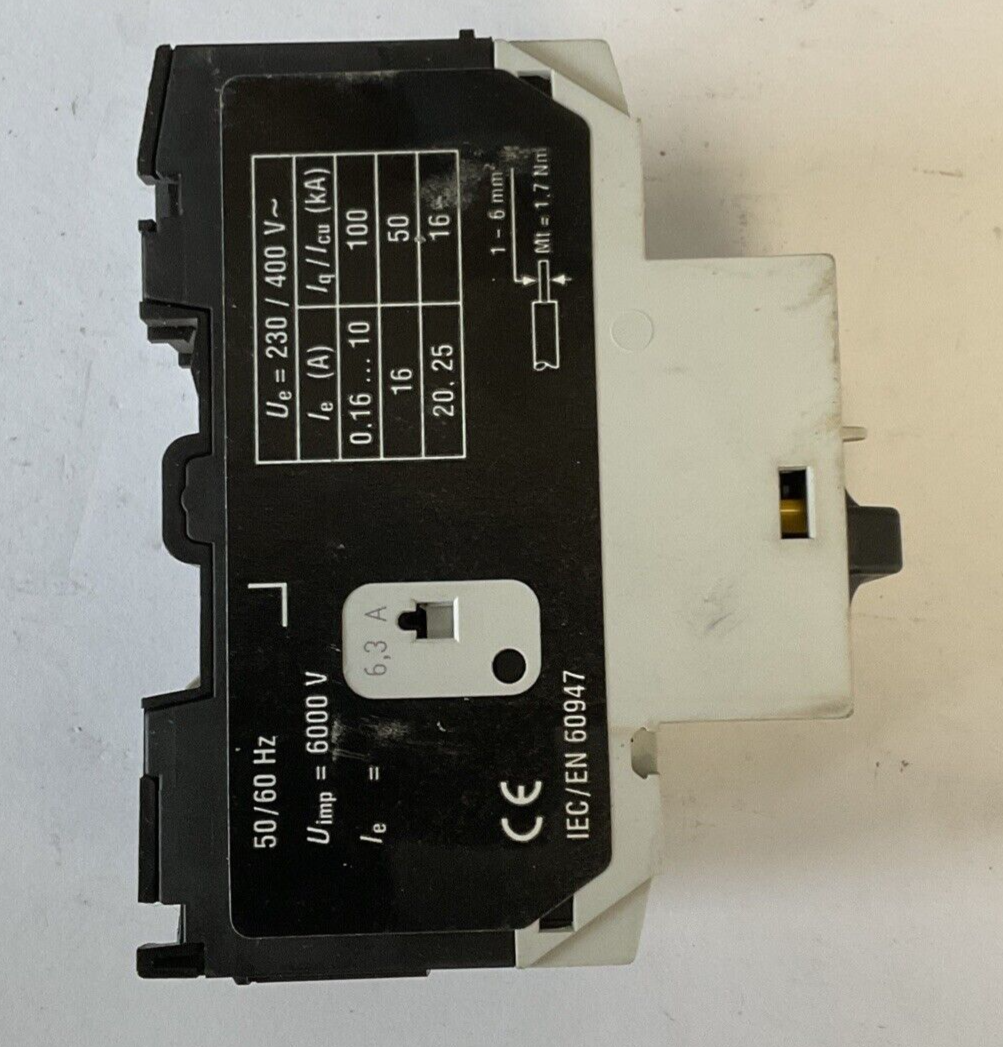 MOELLER PKZM0-6.3 MOTOR PROTECTOR SER.2 50-60HZ 400VAC5