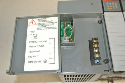 ALLEN-BRADLEY 1746-P2 + 1746-OW8 + 1746-OA16 (2) + 1746-IA16 (3) + 1746-A10 + 11