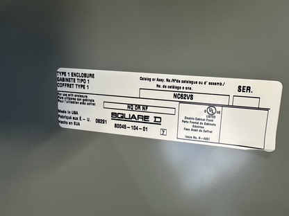 Square D NQ442L4C Main Panelboard 400A 240 VAC 48VDC 3PH LAL36400 NC62VS NQMB4LA5