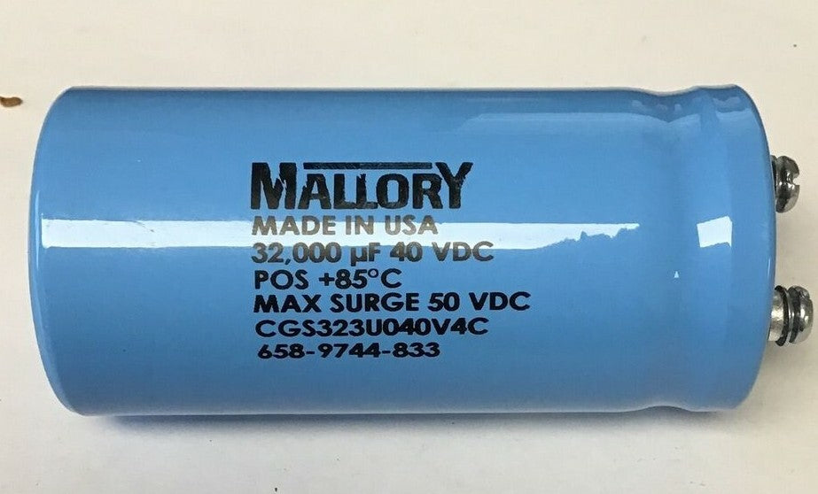 MALLORY CGS323U040V4C CAPACITOR 32000MFD 50VDC 2