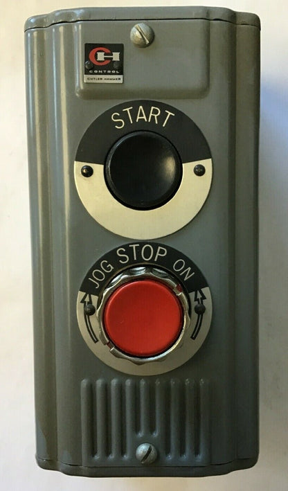 CUTLER HAMMER 10250H1051C PUSHBUTTON STATION START-STOP-JOG-ON 2BUTTON0