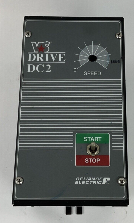 RELIANCE DC2-70U MOTOR CONTROLLER 115/230VAC 12.5A 1.0/2.0HP  MISSING KNOB0