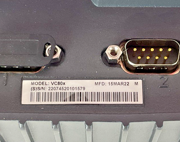 ZEBRA VC80X VEHICLE MOUNTED COMPUTER UZ7VC80X5