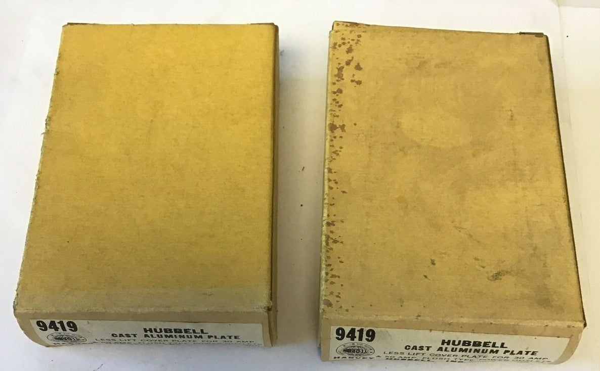 HUBBELL 9419 CAST ALUMINUM PLATE ***LOTOF2***0