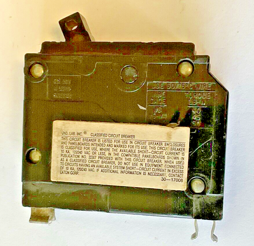 EATON CHQ1045 CIRCUIT BREAKER 45A 120/240VAC 1POLE3